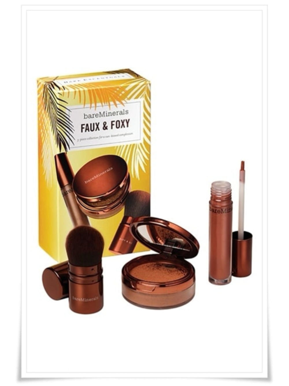 bareMinerals Faux & Foxy 3-Piece Sun-Kissed Makeup Collection Kit - NIB